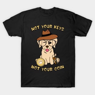 not your keys not your coin golden retriever T-Shirt